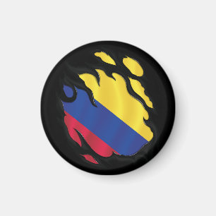 Kolumbianische Rippenflagge Magnet