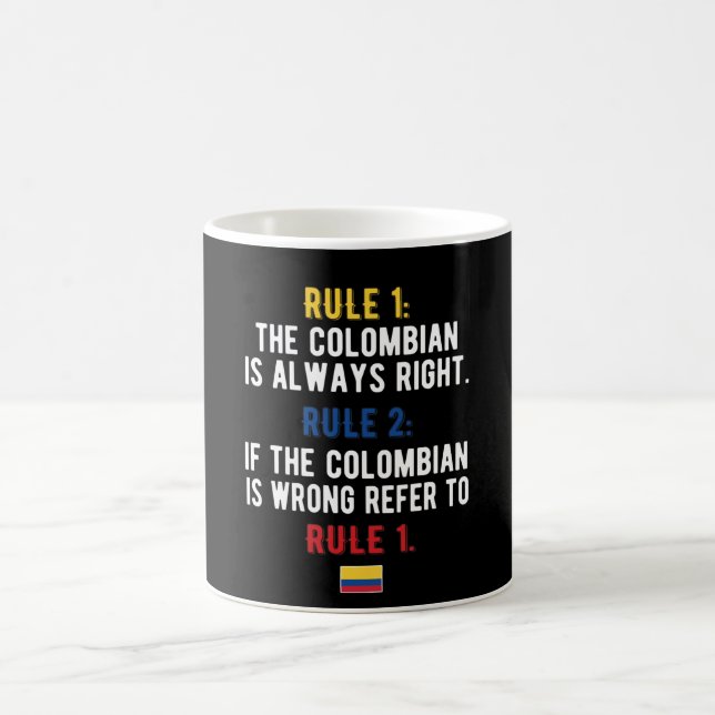Kolumbianische Roots-kolumbianische Flagge kolumbi Kaffeetasse (Mittel)