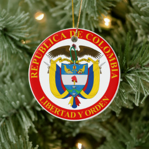 Kolumbianische Wappen Keramik Ornament