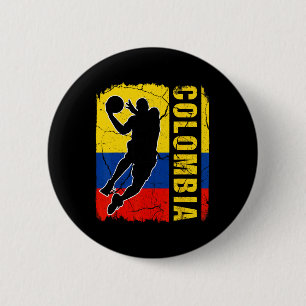Kolumbianischer Bysketbyll Spieler kolumbianische Button
