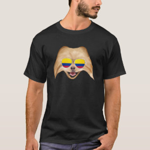 Kolumbianischer Flaggen-Spitz Dog Colombia Pocket T-Shirt
