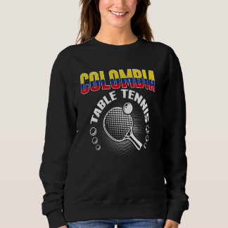 Kolumbianischer Tischtennis-Support Kolumbianische Sweatshirt