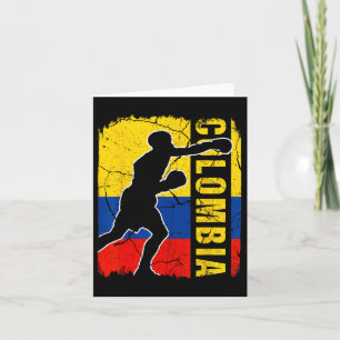 Kolumbianisches Boxteam Flag Boxhandschuhe Karte