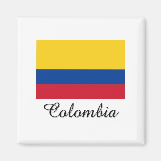 kolumbianisches Flaggendesign Magnet (Vorne)