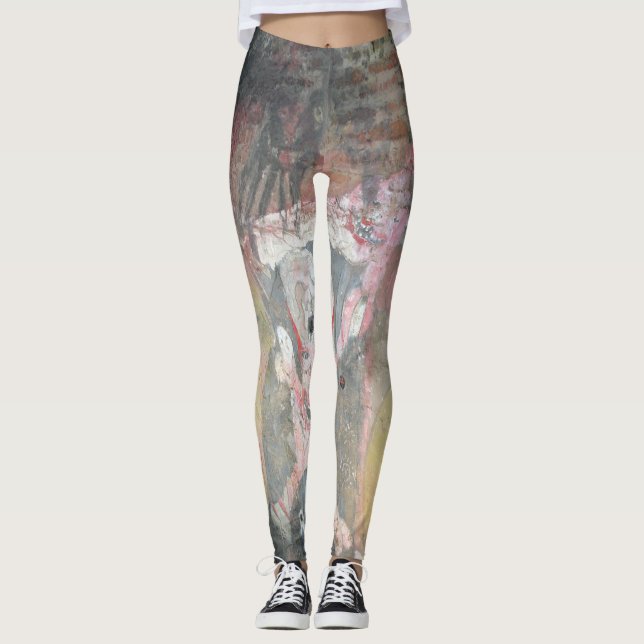 Kolumbianisches Graffiti Leggings (Vorderseite)