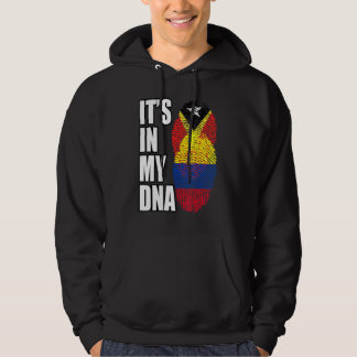 kolumbianisches und timorisches DNA-Flaggengebiet Hoodie
