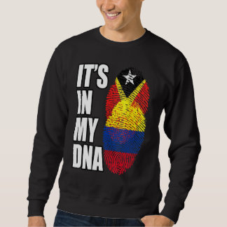 kolumbianisches und timorisches DNA-Flaggengebiet Sweatshirt