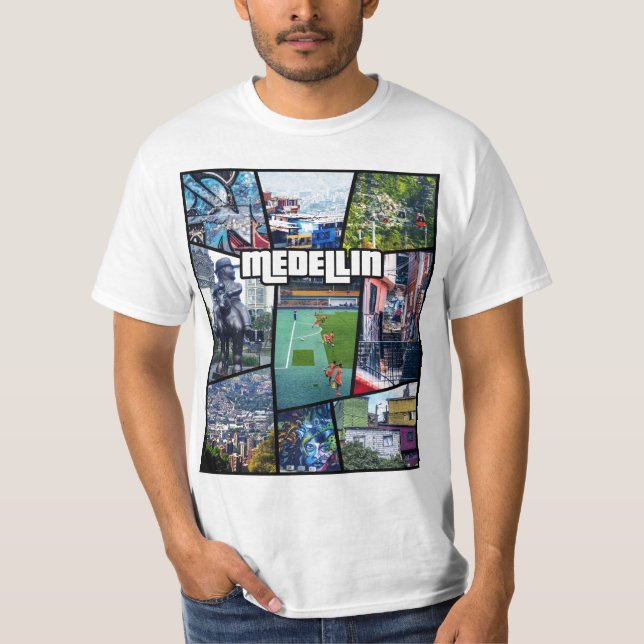Kolumbien Antioquia Medellin T-Shirt (Vorderseite)