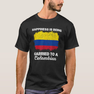 Kolumbien Ehe Kolumbianisches Erbe Verheiratete Fl T-Shirt