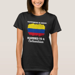 Kolumbien Ehe Kolumbianisches Erbe Verheiratete Fl T-Shirt