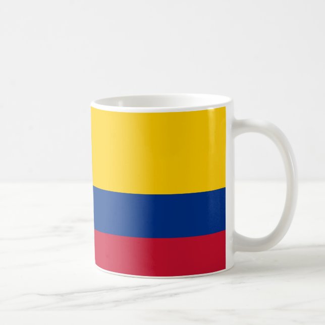 Kolumbien Flag Keramik Tasse (Rechts)