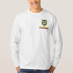 Kolumbien Flag und Coat of Arms Patriotic T-Shirt