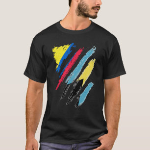 Kolumbien Flagge Bahamas Grown Patriot Country Str T-Shirt