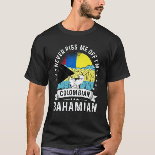 Kolumbien-Flagge Bahamas Humor Bürgerstolz T-Shirt