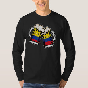 Kolumbien-Flagge Bierkrug Cool kolumbianisches B T-Shirt
