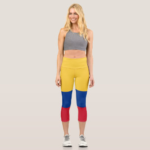 Kolumbien-Flagge Capri Leggings