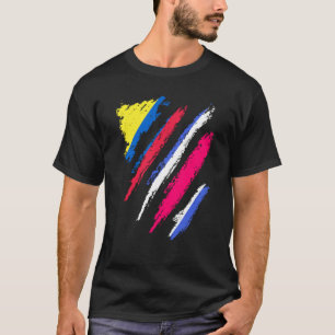 Kolumbien-Flagge Costa Rica Gewachsen Patriot Land T-Shirt