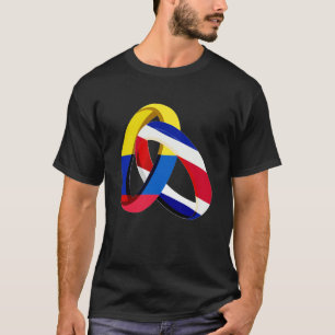Kolumbien Flagge Costa Rica Grossring Hochzeit T-Shirt