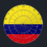 Kolumbien-Flagge Dartscheibe<br><div class="desc">kolumbianische Flaggen-Designs</div>