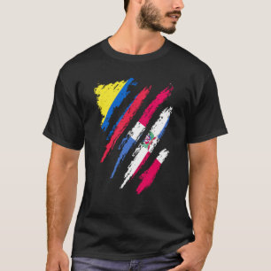 Kolumbien-Flagge Dominikanisch Gewachsener Patriot T-Shirt