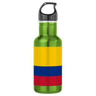Kolumbien-Flagge Edelstahlflasche