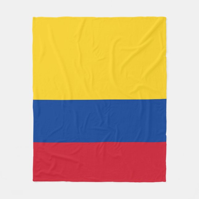 Kolumbien-Flagge Fleecedecke (Vorderseite)