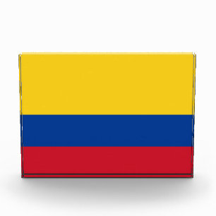 Kolumbien-Flagge Fotoblock