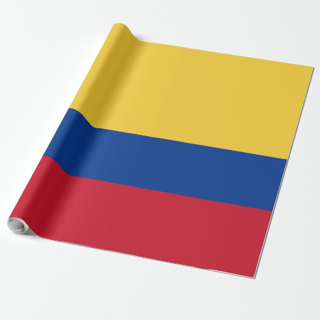Kolumbien-Flagge Geschenkpapier (Ungerollt)