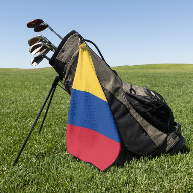Kolumbien-Flagge Golfhandtuch (Gras)