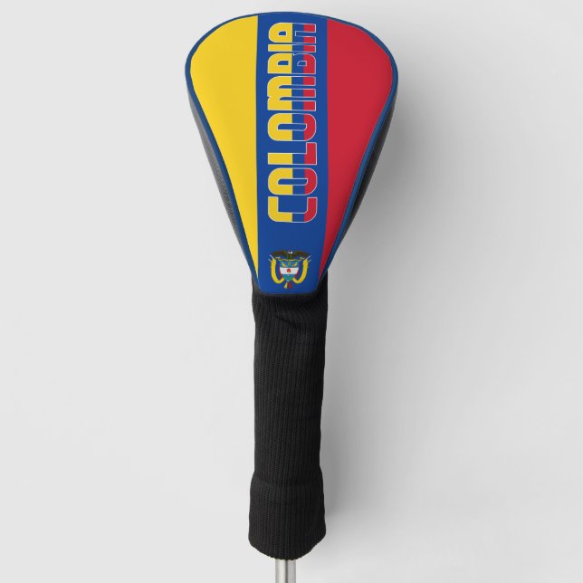 Kolumbien Flagge Gorgetic Patriotic Golf Headcover (Vorderseite)