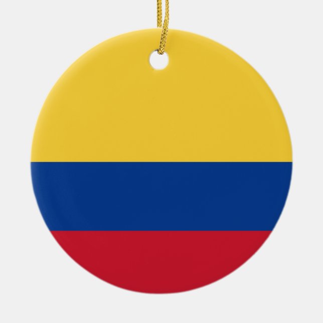 Kolumbien-Flagge Keramik Ornament (Vorne)