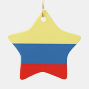 Kolumbien-Flagge Keramik Ornament