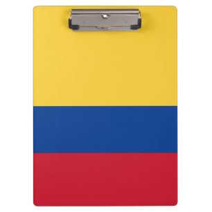 Kolumbien-Flagge Klemmbrett
