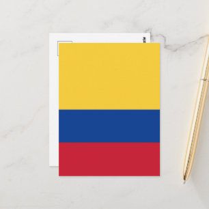 Kolumbien-Flagge Postkarte