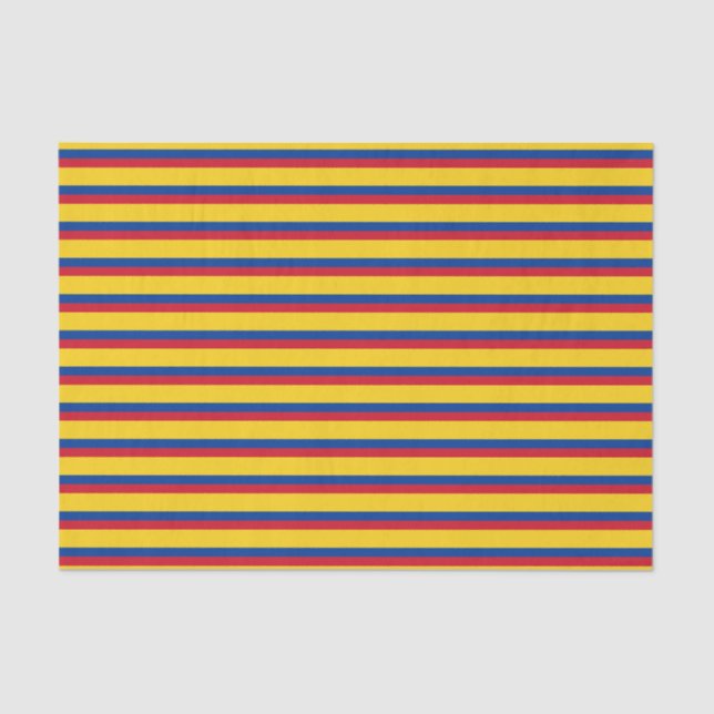 Kolumbien-Flagge Seidenpapier (Vorderseite)