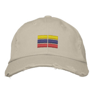 Kolumbien-Flagge Stickereien Baseballkappe Bestickte Baseballkappe