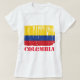 Kolumbien-Flagge T-Shirt (Design vorne)