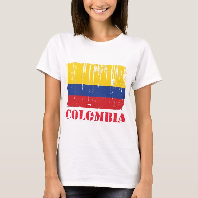 Kolumbien-Flagge T-Shirt (Vorderseite)