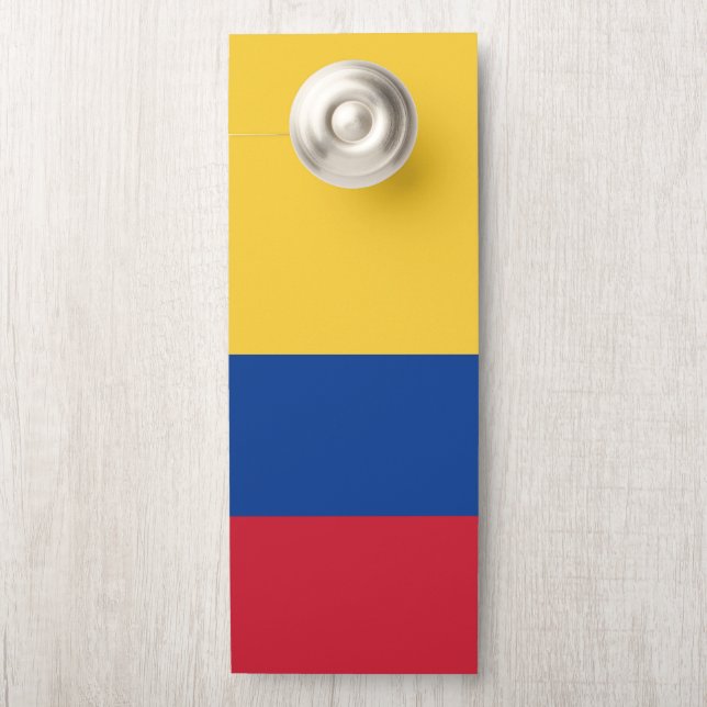 Kolumbien-Flagge Türanhänger (Auf Knauf)