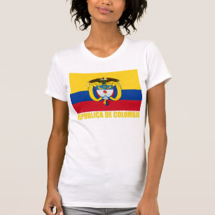 Kolumbien-Flagge u. Wappen T-Shirt