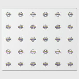Kolumbien Fußball 2026 Fußball Fett Land Typograph Geschenkpapier
