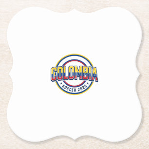 Kolumbien Fußball 2026 Fußball Fett Land Typograph Untersetzer