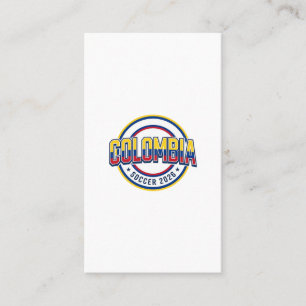 Kolumbien Fußball 2026 Fußball Fett Land Typograph Visitenkarte