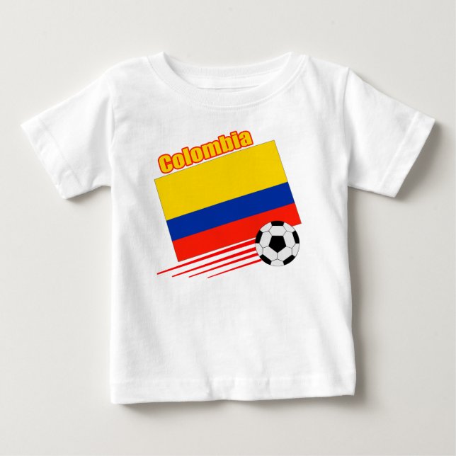 Kolumbien-Fußball-Team Baby T-shirt (Vorderseite)