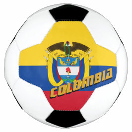 Kolumbien-Fußball und kolumbianische Flagge / Spor Fußball