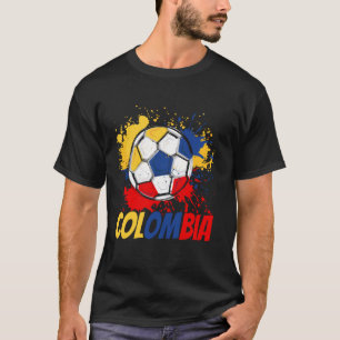 Kolumbien Fußballflagge Männer Frauen Kinder T-Shirt
