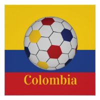 Kolumbien Fußballposter