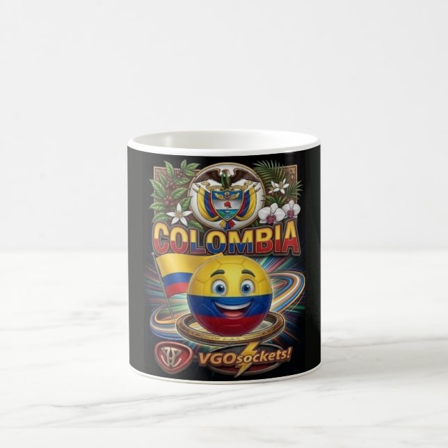 Kolumbien-GBall Kaffeetasse (Mittel)