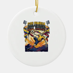 Kolumbien Goal Energy Skelett Stürmer Nationen Cre Keramik Ornament