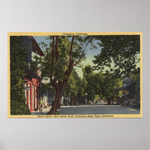 Kolumbien, Kalifornien - Straßen-Szene Poster
